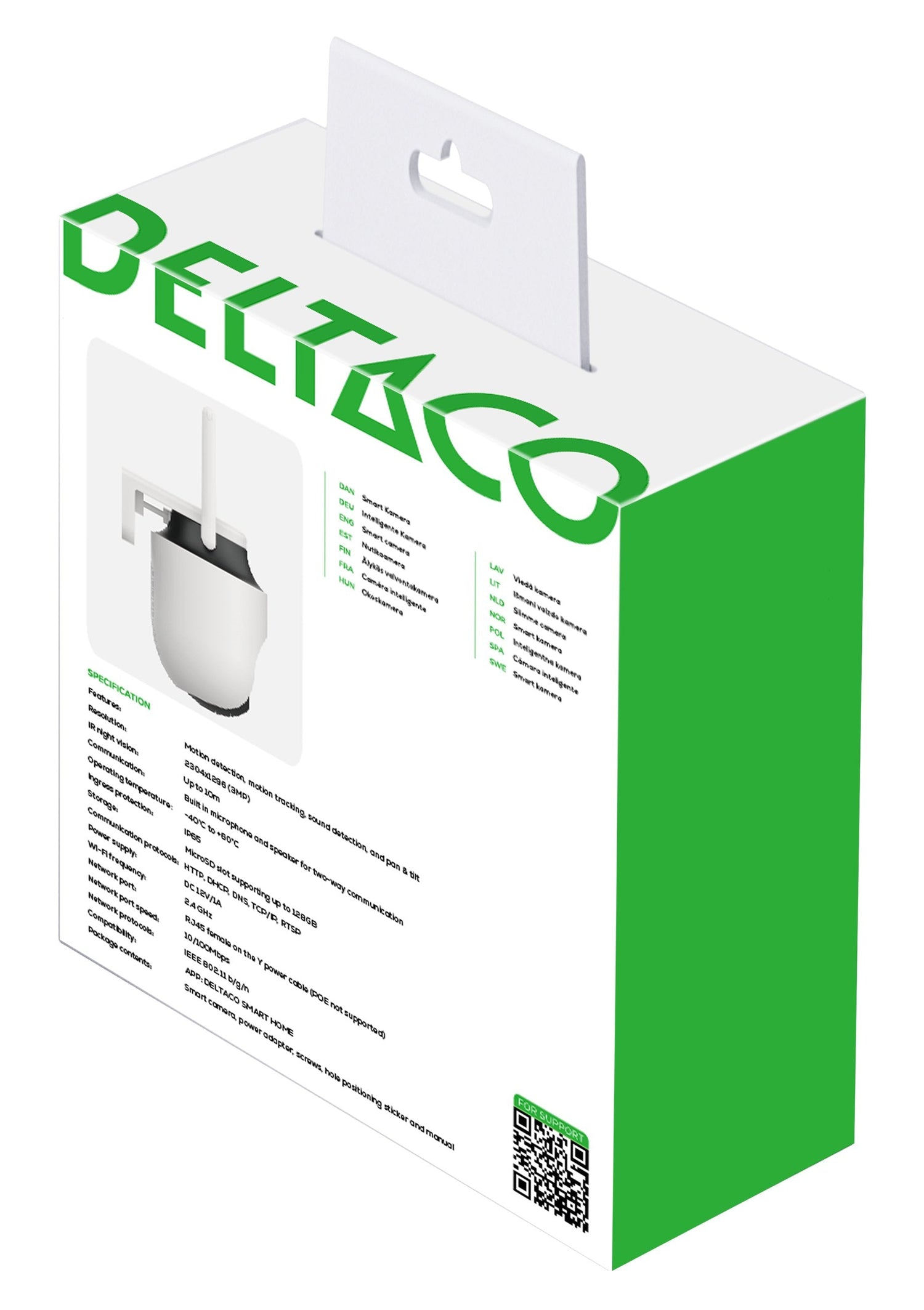 Deltaco Smart Home Kamera Sh-Ipc18 Outdoor Ip65 Drehbar