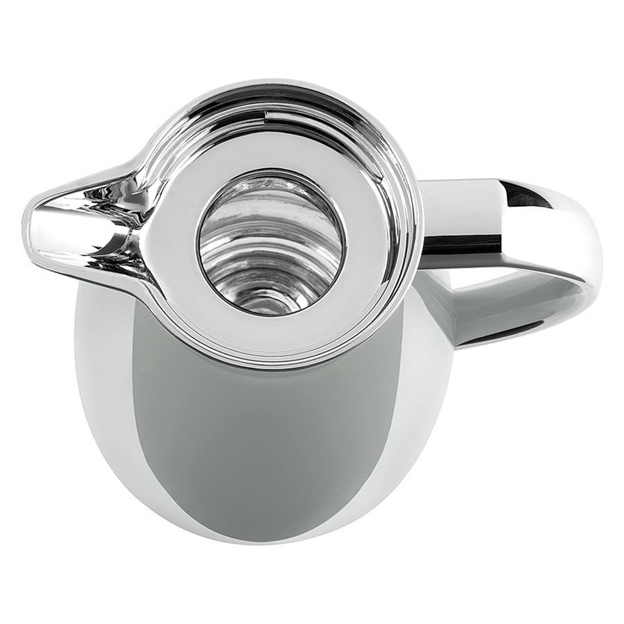 Emsa Campo Isolierkanne, 1 Liter (Gris Claro/Edelstahl, Quick Tip Verschluss) F4130100