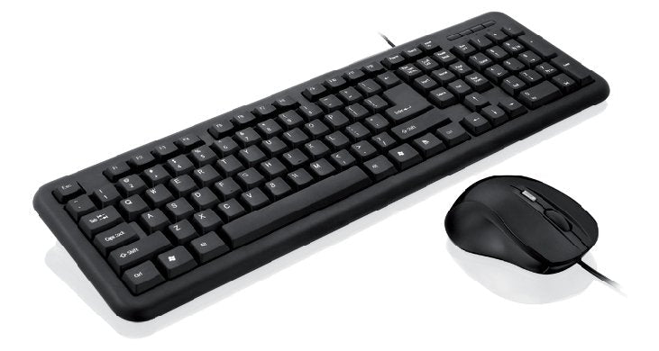 Teclado Inglés + Ratón Ibox Office Kit Ii Usb Qwerty Negro