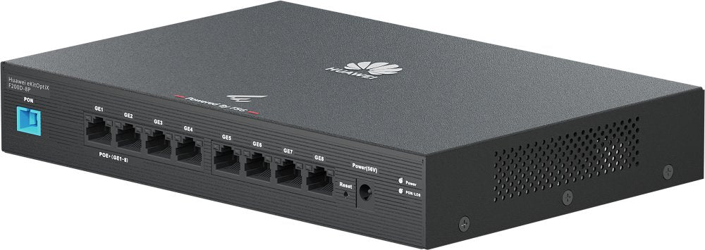 Huawei F200d-8p Miniftto Ont/Onu Gpon Optixtar 1 Puerto De Fibra Sc/Upc, 8 Puertos Ge Todos Poe/Poe+