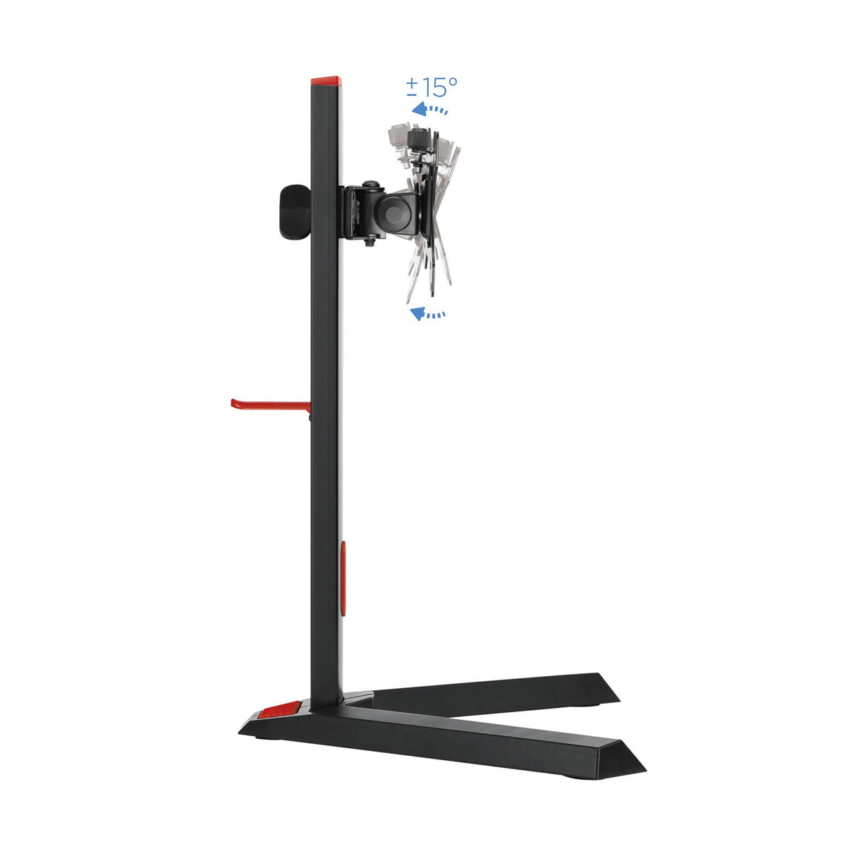 EAN 8433281009738 - TooQ DB1401TN-B soporte para monitor 81,3 cm (32") Escritorio Negro, Rojo imagen 5