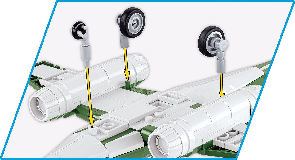 Cobi 5881 Historical Collection Wwii Samolot Mysliwski Messerschmitt Me 262 250 Klocków