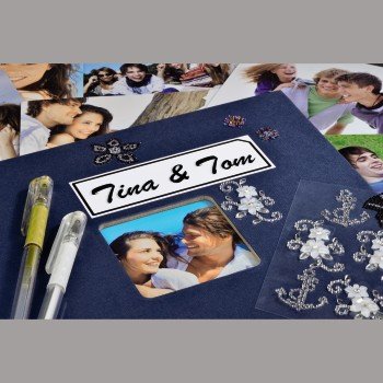 Hama Fine Art Álbum De Foto Y Protector Azul 50 Hojas 10 X 15 Cm