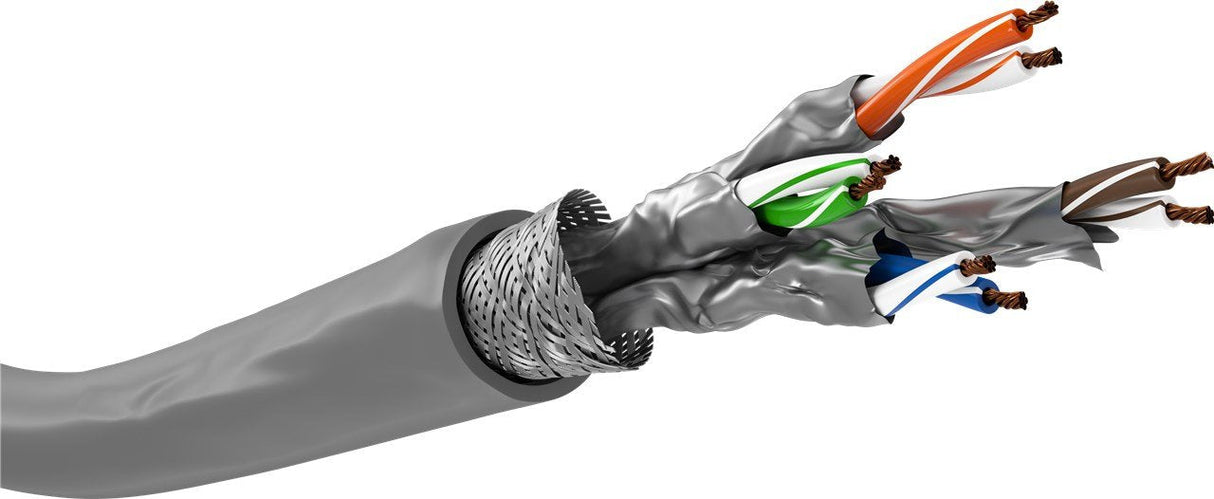 Goobay 96095 Cable De Red 305 M Cat6a S/Ftp (S-Stp) Gris