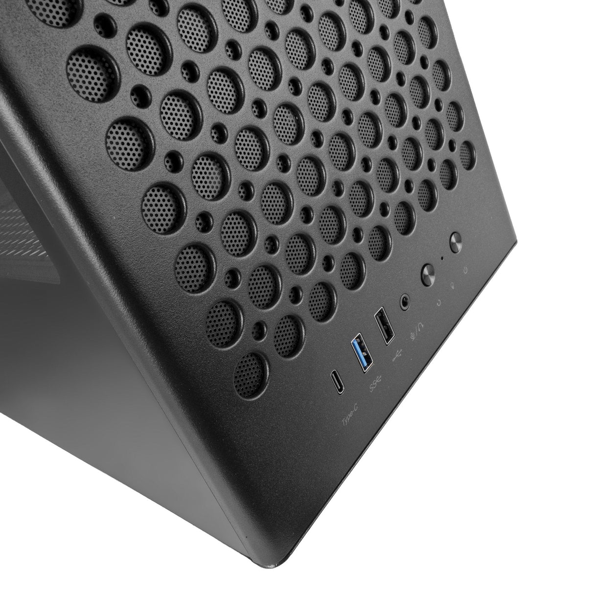 Caja Pc Atx Mars Gaming Mc-T800 Frontal Airdot Mesh 4x Ventiladores Fdb Cablehatch Usb-C Negro