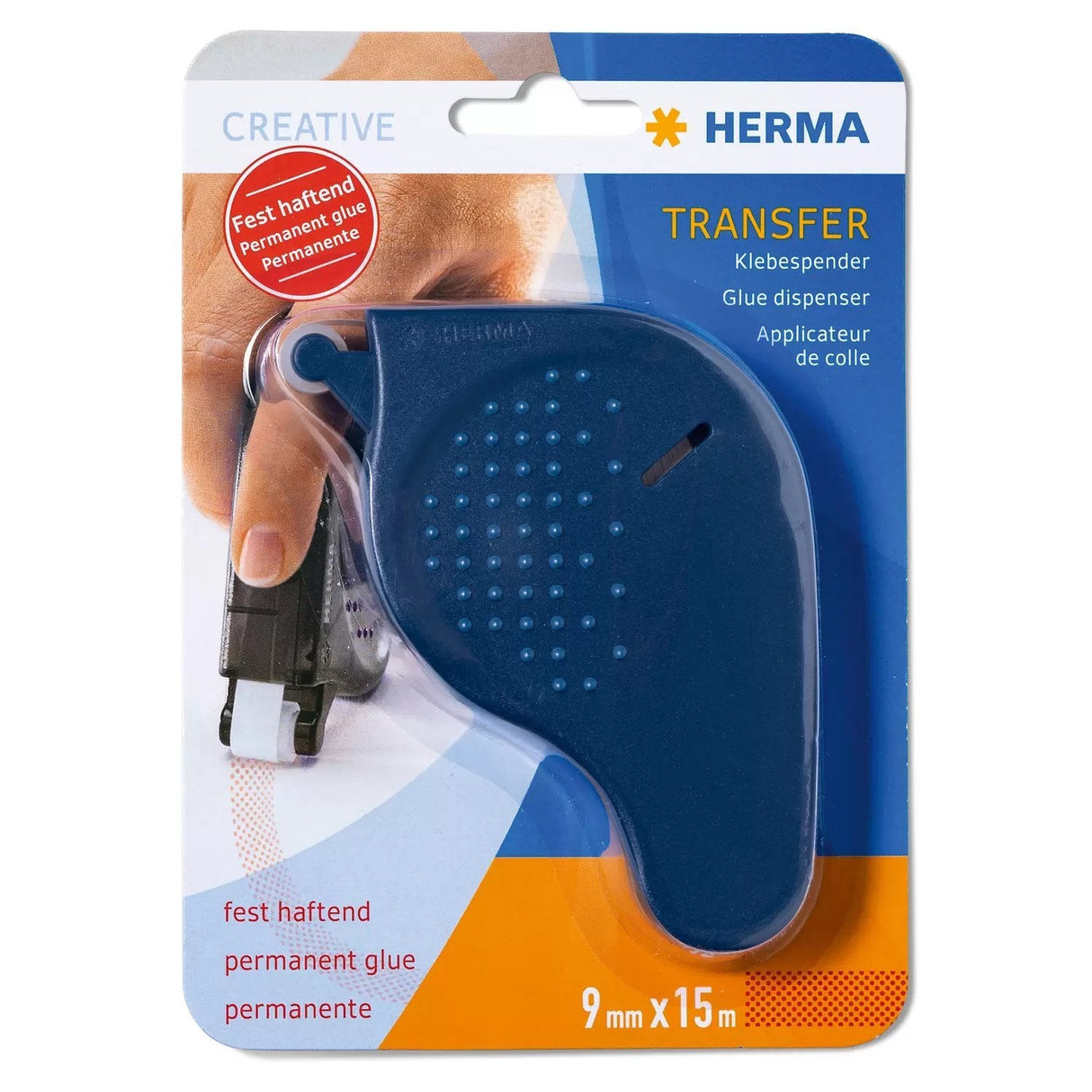 Herma Transfer Glue Dispenser Permanent, Blue 1013 Cinta