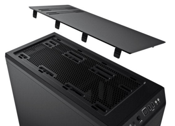 Caja Pc Be Quiet! Torre Atx Pure Base 600 Black/Silver 2 Ventiladores/Insonorizada Bg022