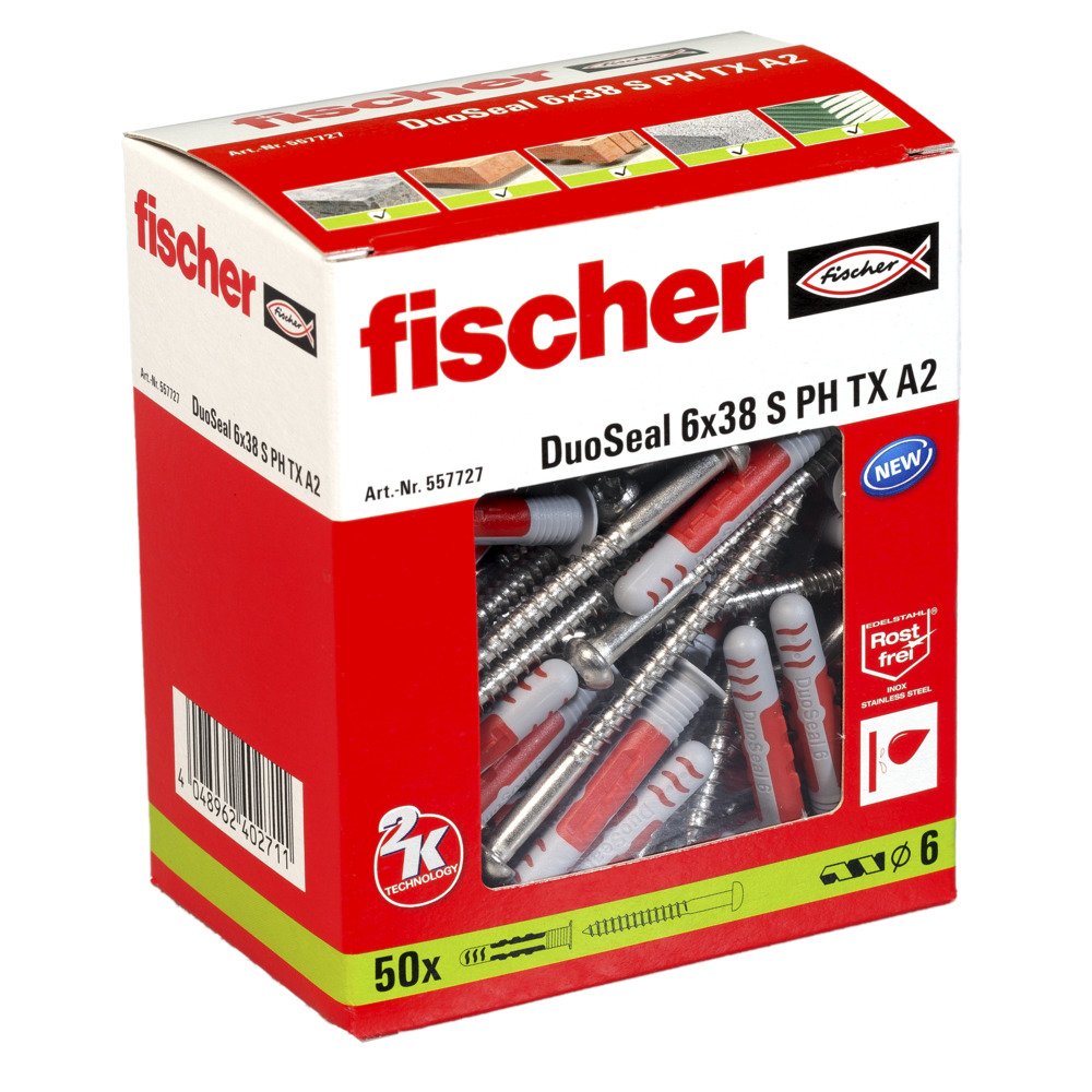 Fischer Duoseal 6x38 S A2 50 Ud.