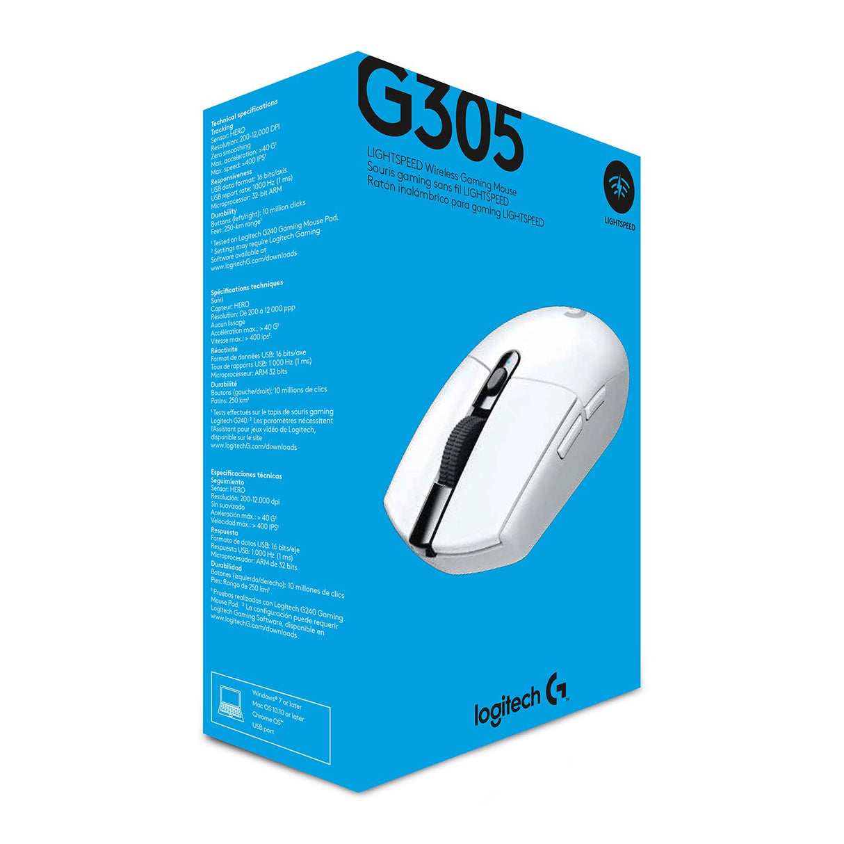 EAN 5099206077850 - Logitech G 910-005292 ratón Juego mano derecha RF inalámbrico Óptico 12000 DPI imagen 7