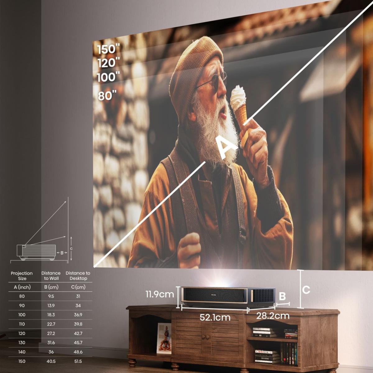 EAN 6942351423012 - Hisense PT1 Proyector de alcance ultracorto UHD 4K (3840x2160) 3D Negro imagen 5