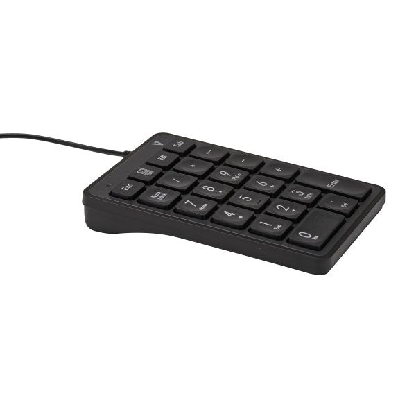 Usb Numeric Keypad 22 Keys 6ft Perp Cable Calc/Tab/Back Space Keys