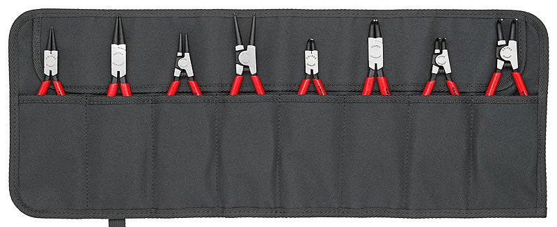 Juego De Alicates Knipex Para Arandelas 00 19 58 V01 Rojo/Negro, 8 Piezas, Recto/Angulado 00 19 58 V01