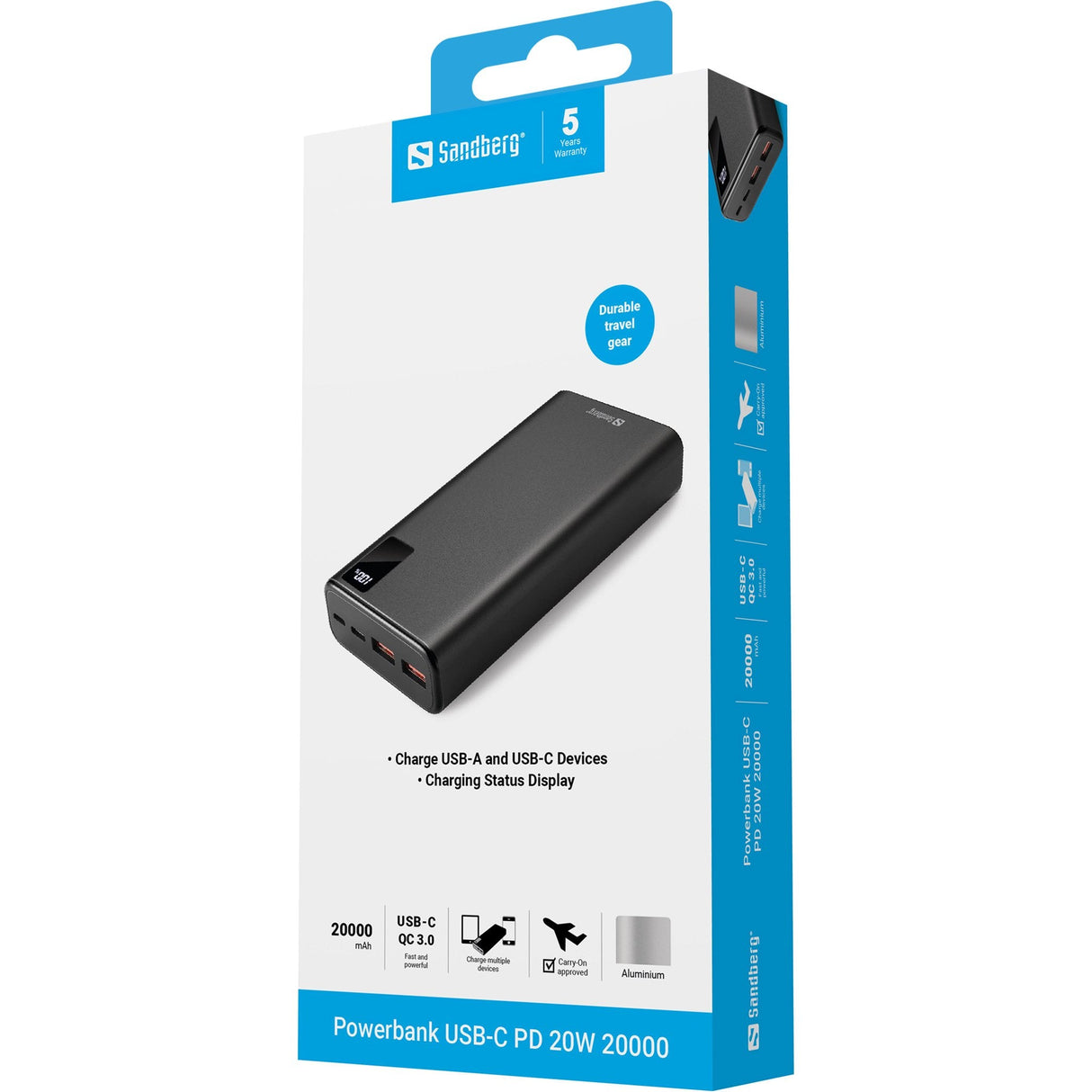 Sandberg Powerbank Usb-C Pd 20w 20000