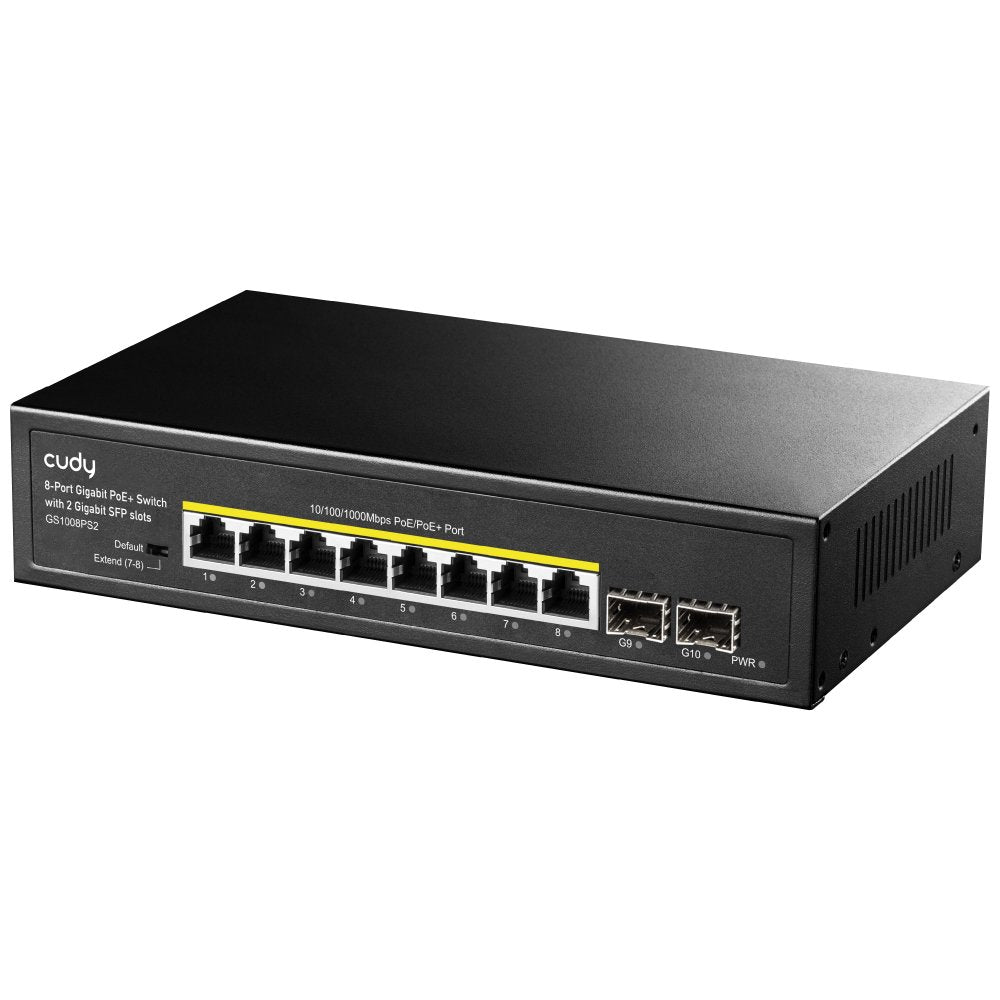 EAN 6971690792039 - Cudy GS1008PS2 switch No administrado Gigabit Ethernet (10/100/1000) Energía sobre Ethernet (PoE) Negro imagen 2