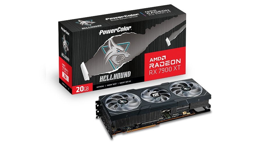 Tarjeta Grafica Powercolor Amd Radeon Rx 7900 Xt Hell Hound Oc 20gb Gddr6
