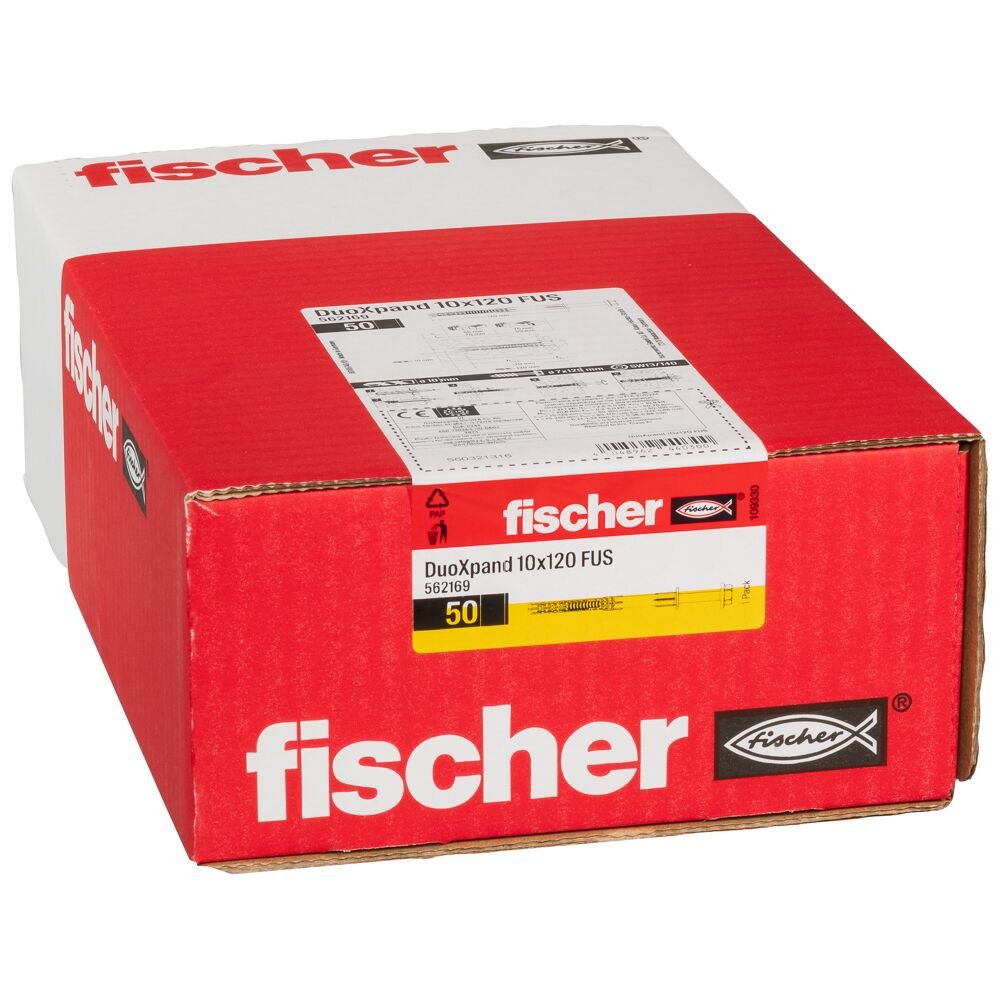 EAN 4048962440300 - Fischer 562169 tornillo de anclaje y taco 50 pieza(s) Anclaje de expansión 120 mm imagen 6