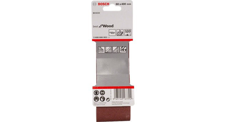 EAN 3165140163699 - Bosch 2 608 606 033 accesorio para lijadora 3 pieza(s) Banda de lijado imagen 2
