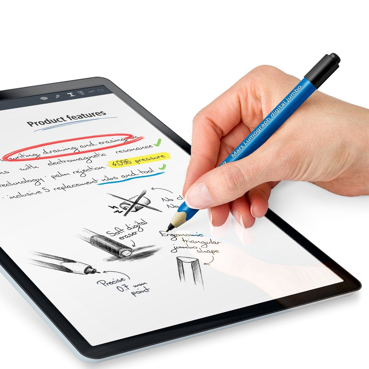 Staedtler Mars Lumograph Digital Jumbo 100% Pefc + 5 Spitzen