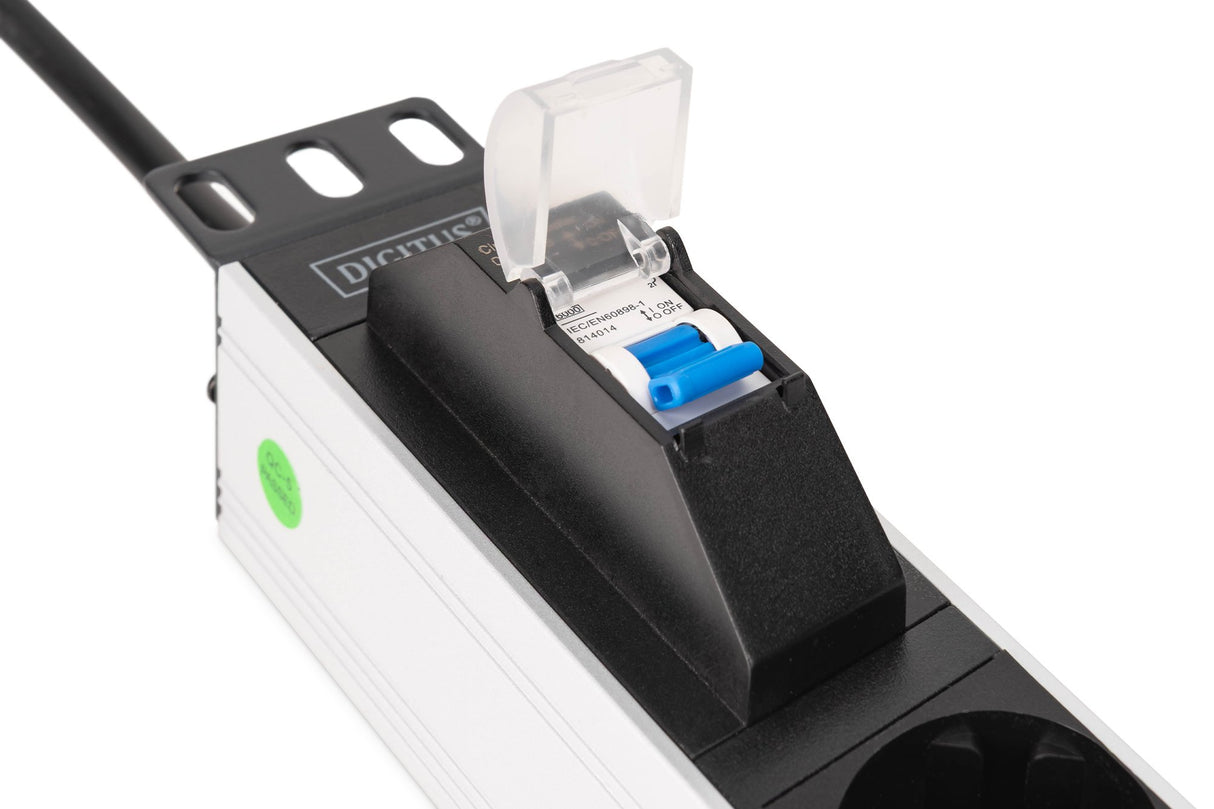 EAN 4016032501664 - Digitus DN-95439 unidad de distribución de energía (PDU) 7 salidas AC 1U Negro, Plata imagen 5