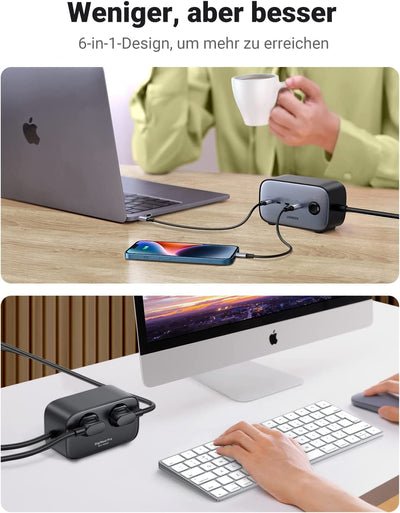 Regleta Ugreen Diginest Pro (2 Tomas Ac + 100w 3c1a)