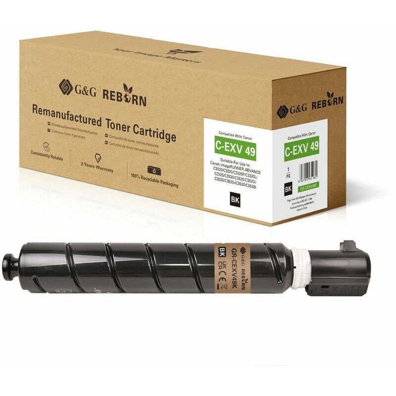G&G Reborn Toner Compatible Con Canon C-Exv 49 (8524b002) B
