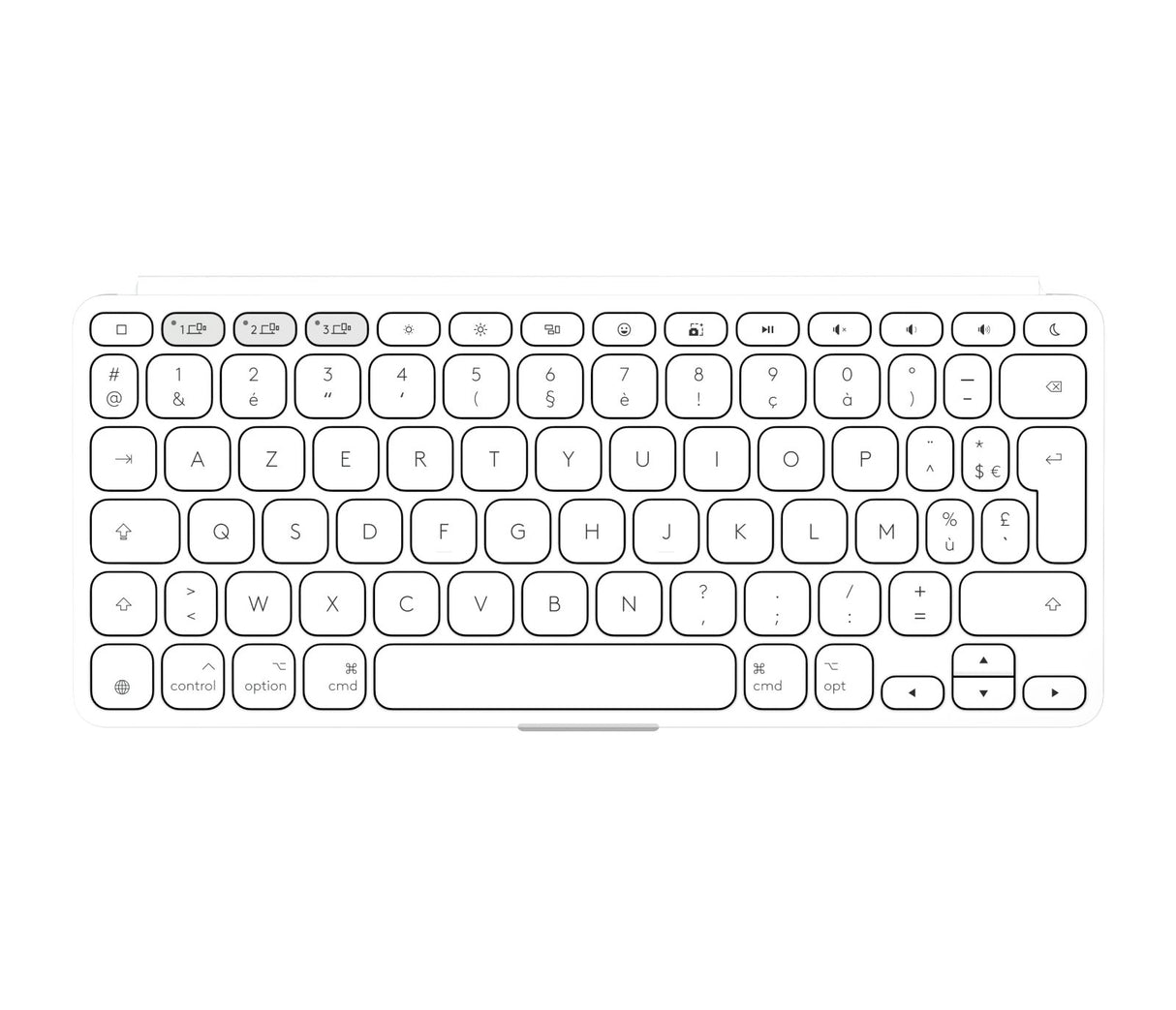 EAN 5099206125803 - Logitech 920-013007 teclado para móvil AZERTY Francés Bluetooth Blanco imagen 3