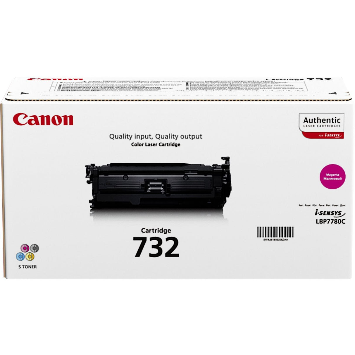 EAN 4960999909097 - Canon 732M cartucho de tóner 1 pieza(s) Original Magenta imagen 1