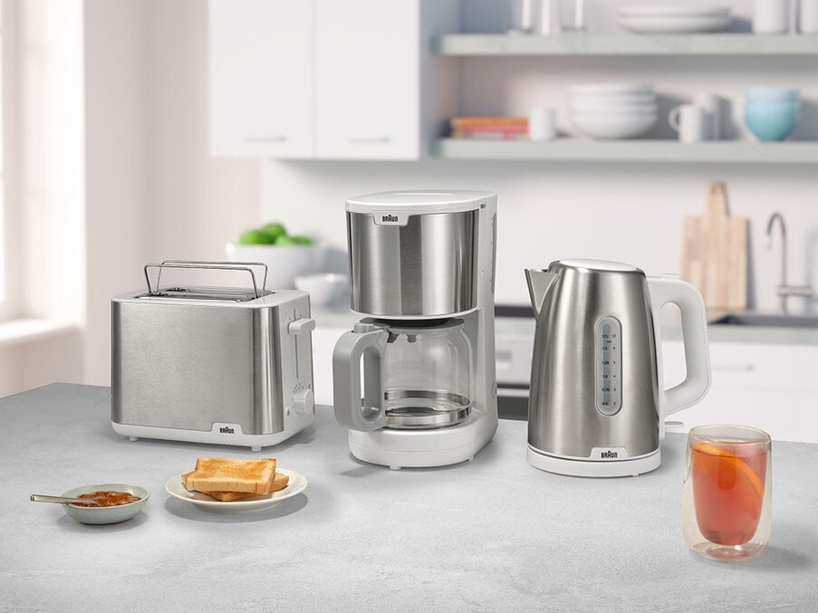 Braun Purshine Kf1500wh, Cafetera De Filtro Optibrew, 1000w, Blanco