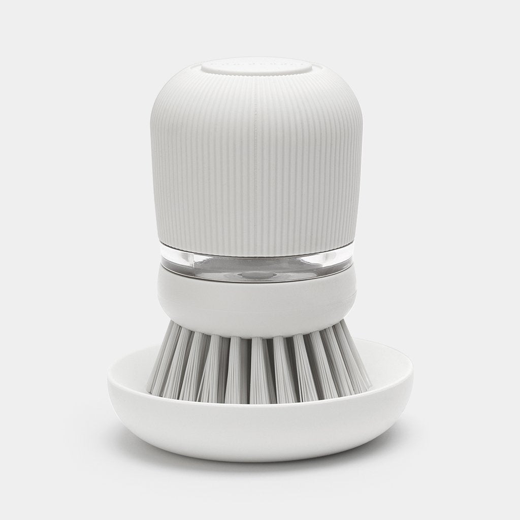 Cepillo Dispensador De Jabon Brabantia Gris Claro