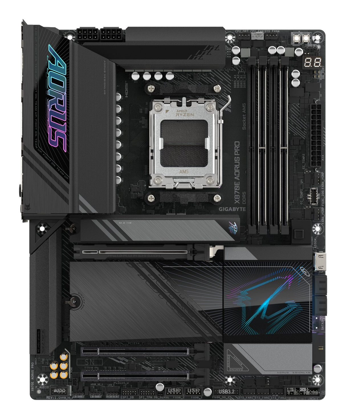 EAN 4719331864866 - GIGABYTE X870E AORUS PRO placa base AMD X870E Zócalo AM5 ATX imagen 2