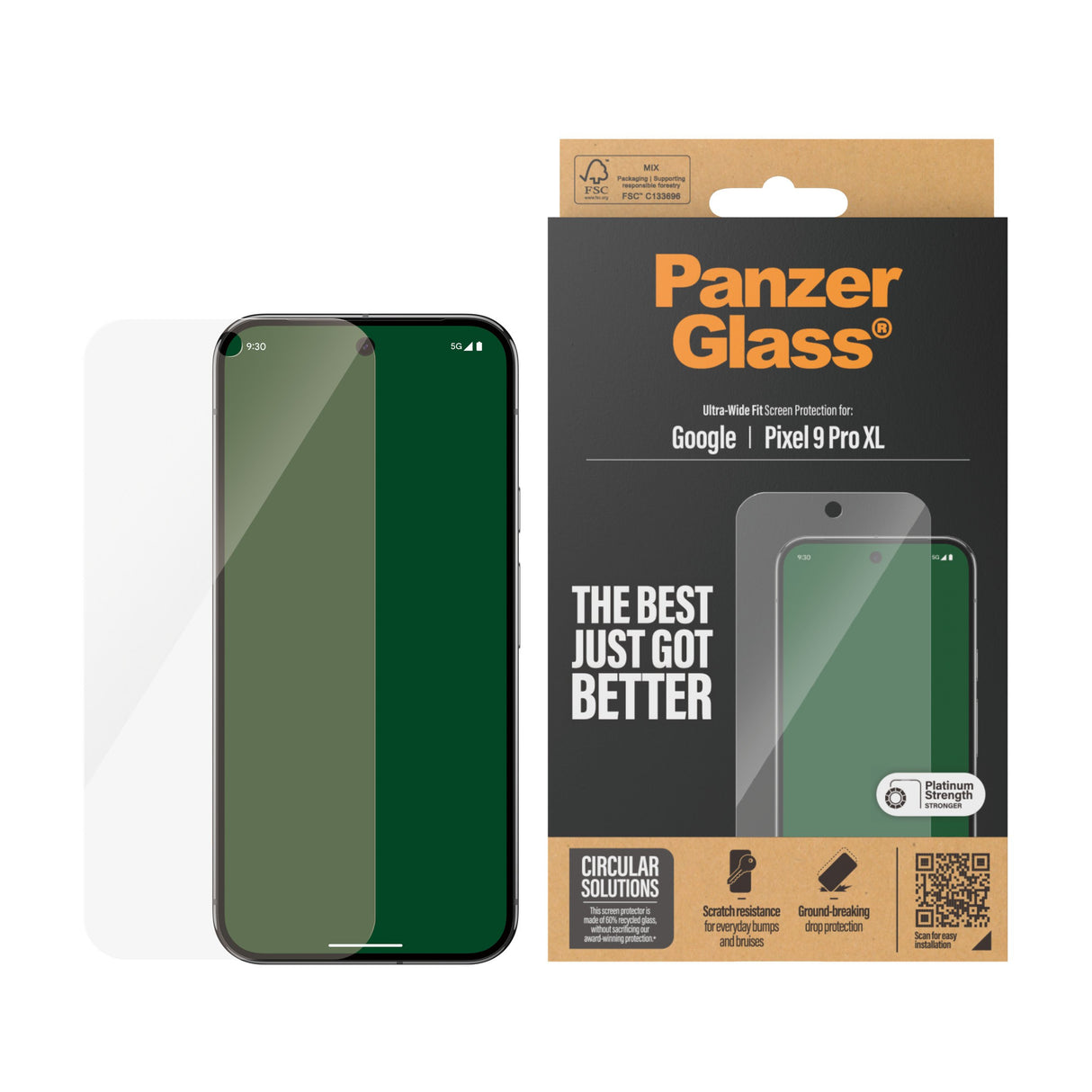 EAN 5715685000546 - PanzerGlass ® Screen Protector Google Pixel 9 Pro XL | Ultra-Wide Fit Protector de pantalla 1 pieza(s) imagen 2