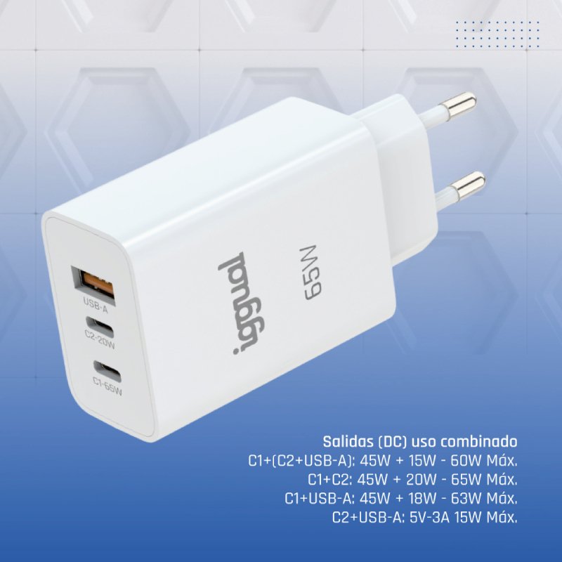 EAN 8435364320501 - iggual IGG320501 cargador de dispositivo móvil Smartphone, Teléfono móvil, Tableta Blanco Corriente alter imagen 6