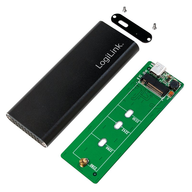 EAN 4052792048711 - LogiLink UA0314 caja para disco duro externo Caja externa para unidad de estado sólido (SSD) Negro M.2 imagen 1