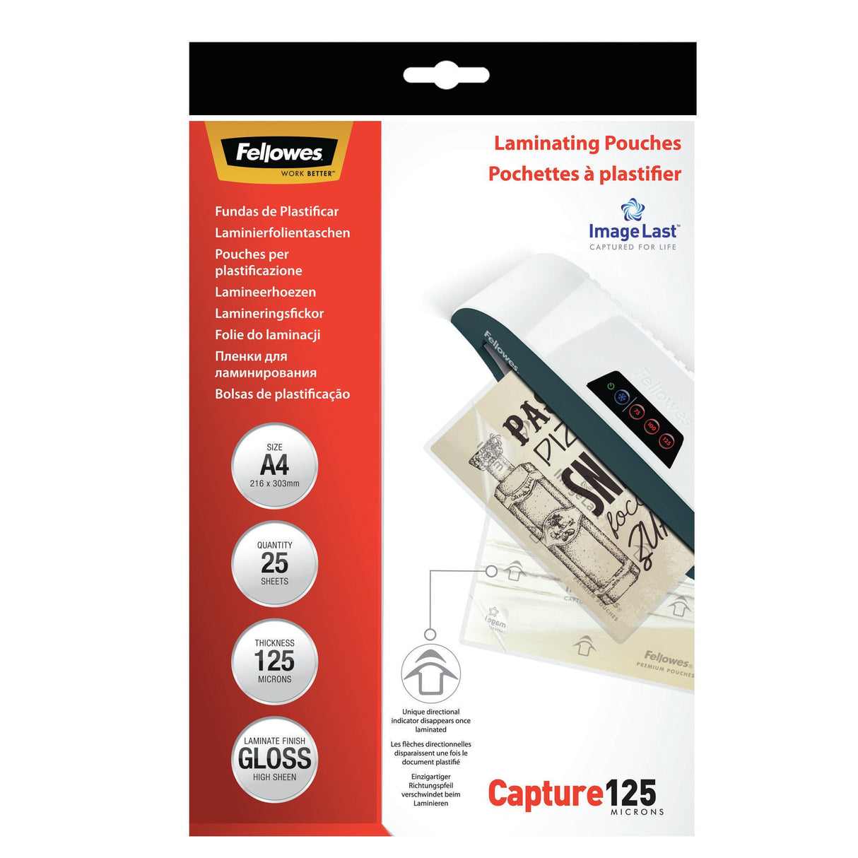 EAN 0077511539633 - Fellowes 5396301 plastificador 25 pieza(s) imagen 3