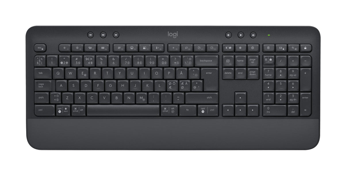 Teclado (Danés, Finlandés, Noruego, Sueco) Logitech Signature Mk650 Combo Ratón Incluido Rf Wireless + Bluetooth Blanco