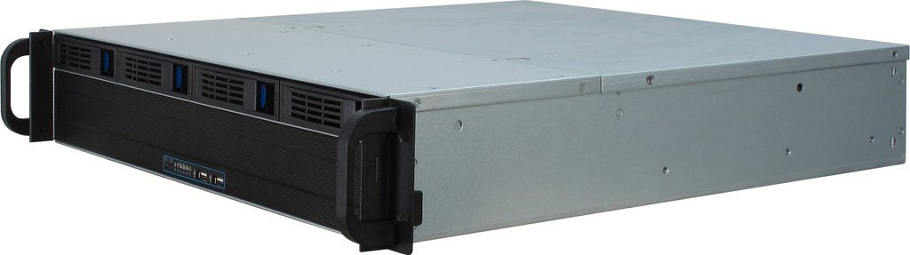 Gehäuse 19'' Ipc 2he Rack 2u-2404l 2u-Rack Negro Ohne Netzteil 2xusb3.0