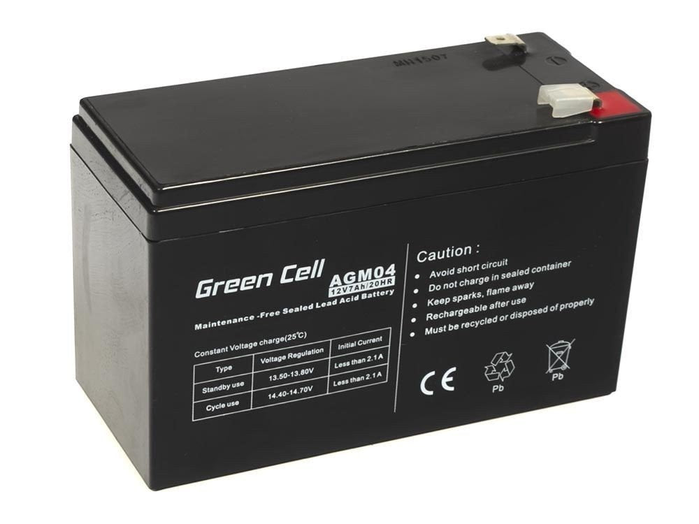 EAN 5902701411503 - Green Cell AGM04 batería para sistema ups Sealed Lead Acid (VRLA) 12 V 7 Ah imagen 1