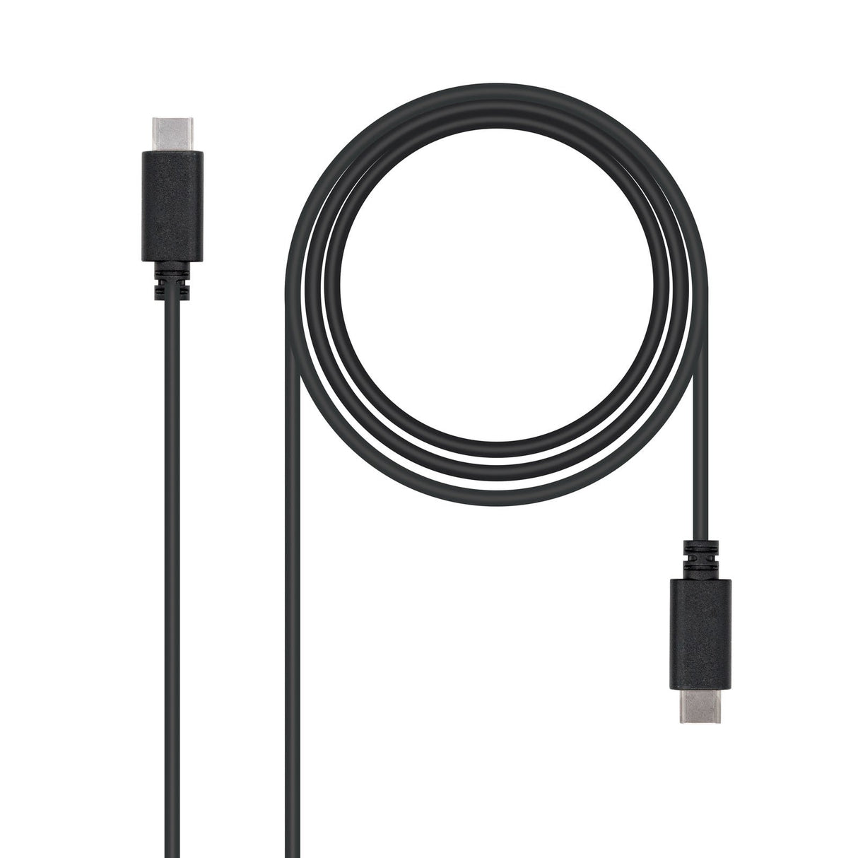 EAN 8433281007772 - Nanocable USB 2.0, 2m cable USB USB C Negro imagen 1