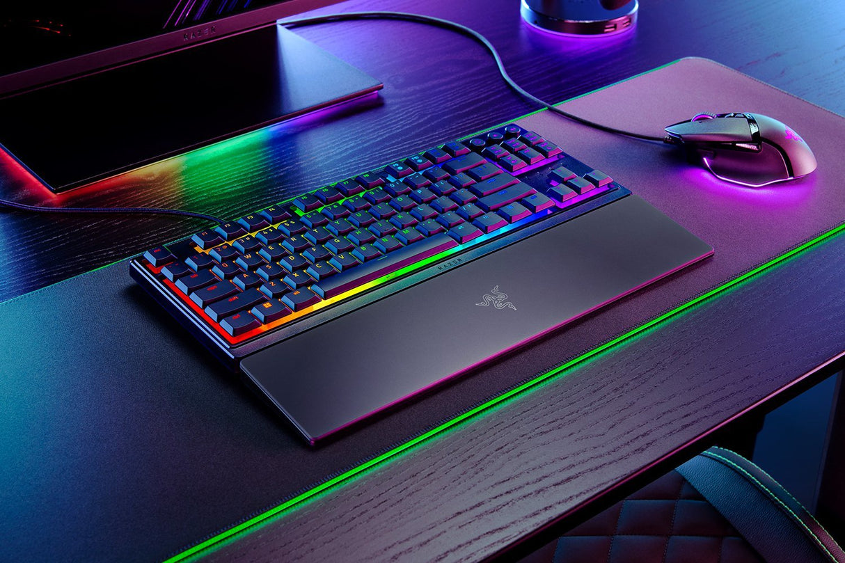 Razer Ornata V3 Tkl, Teclado De Juegos Negro, De-Layout, Razer Mecha Membrane Rz03-04880400-R3g1