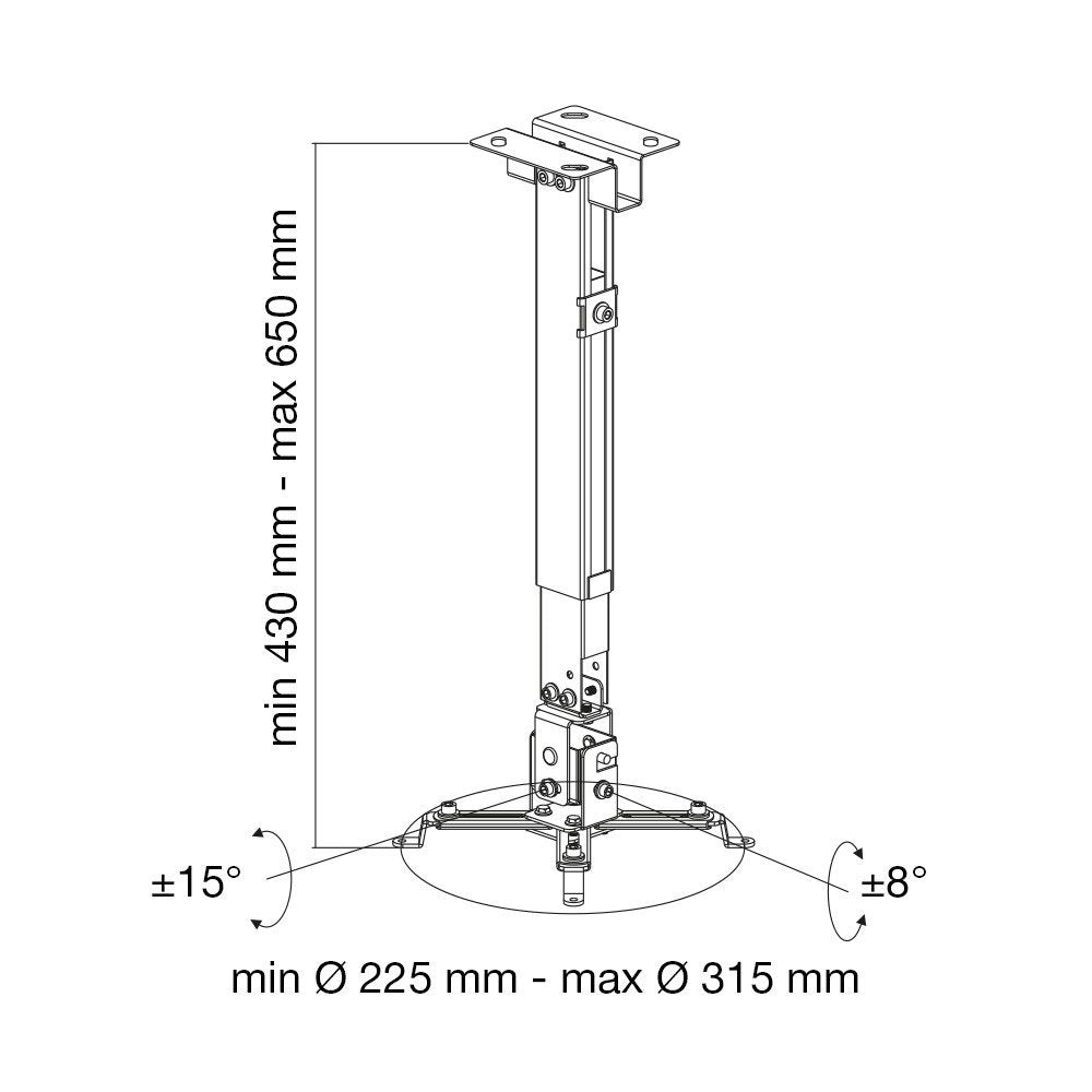 Cilling Projector Mount 43-65cm 20kg