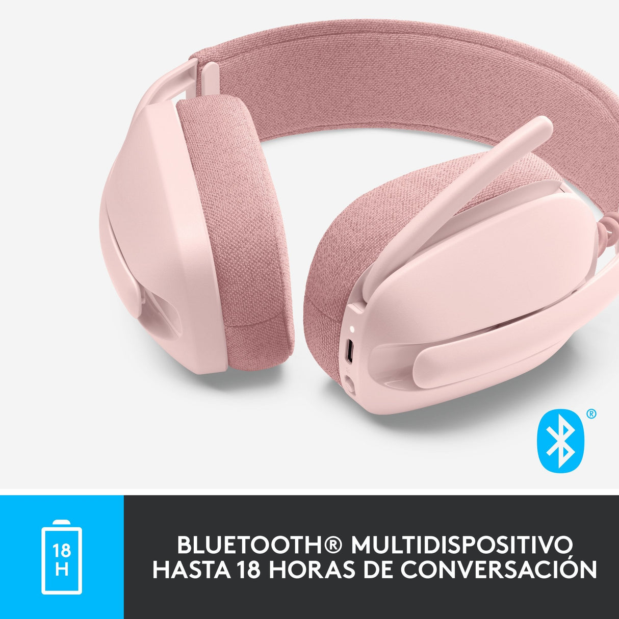EAN 5099206103955 - Logitech 981-001224 auricular y casco Auriculares Inalámbrico Diadema Llamadas/Música Bluetooth Rosa imagen 13