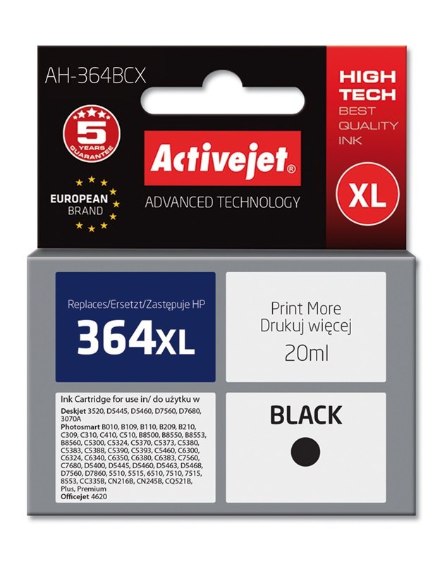EAN 5901452156992 - Activejet AH-364BCX cartucho de tinta 1 pieza(s) Compatible Alto rendimiento (XL) imagen 2
