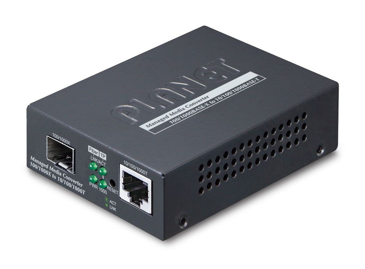 EAN 4711605286817 - PLANET Web/SNMP Man convertidor de medio Negro imagen 1
