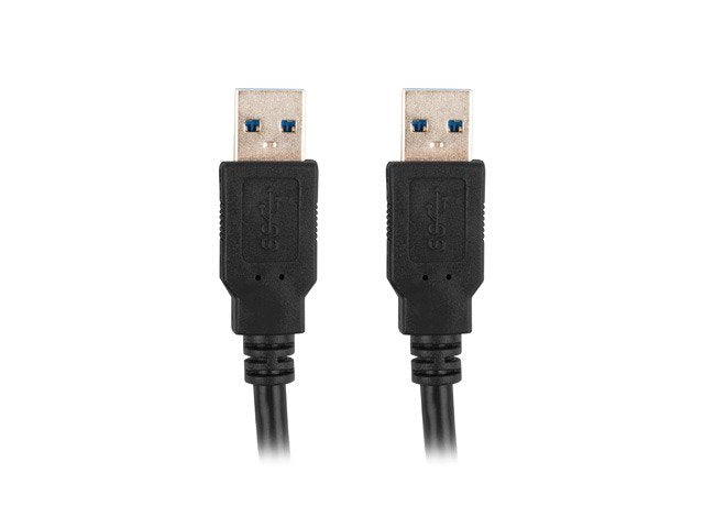 Cable Lanberg Usb-A 3.0 M / M 1.8m Negro Ca-Usba-30cu-0018-Bk