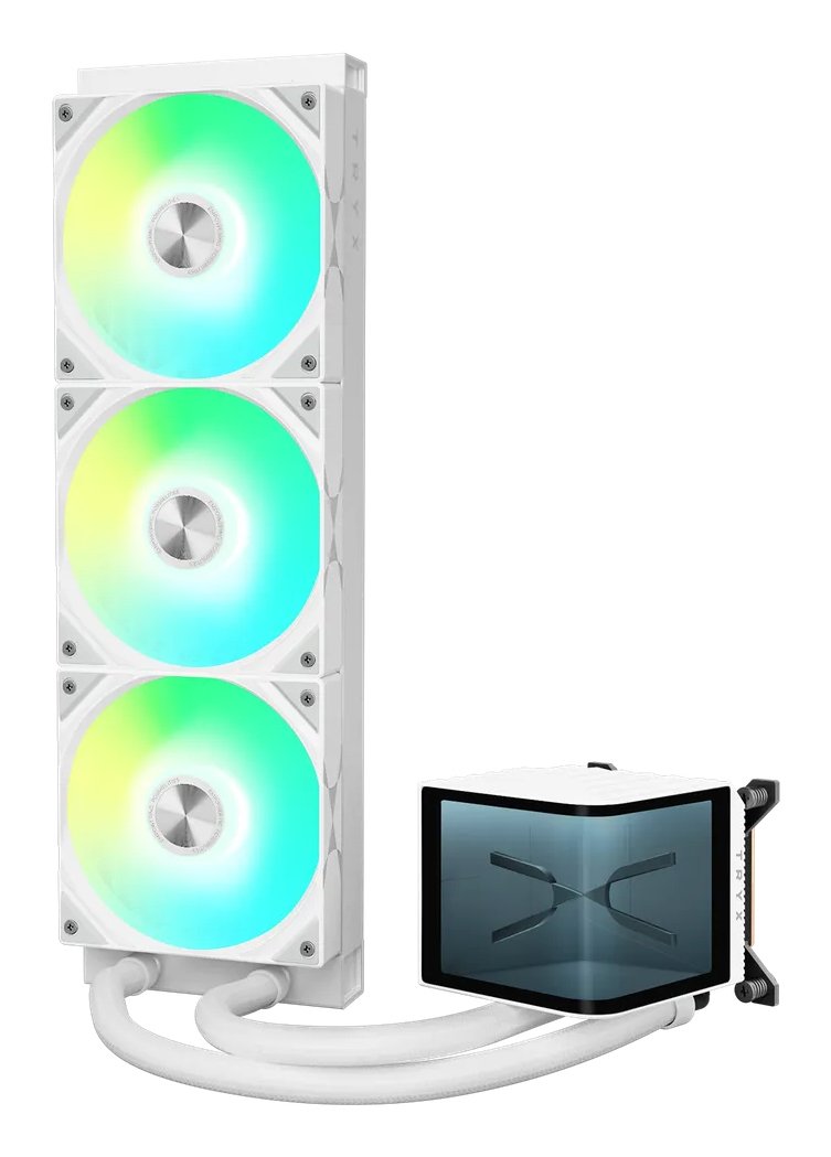 K Tryx Panorama 360 Argb Aio Wasserkühlung, 3d-Amoled-Display - 360mm, Weiss