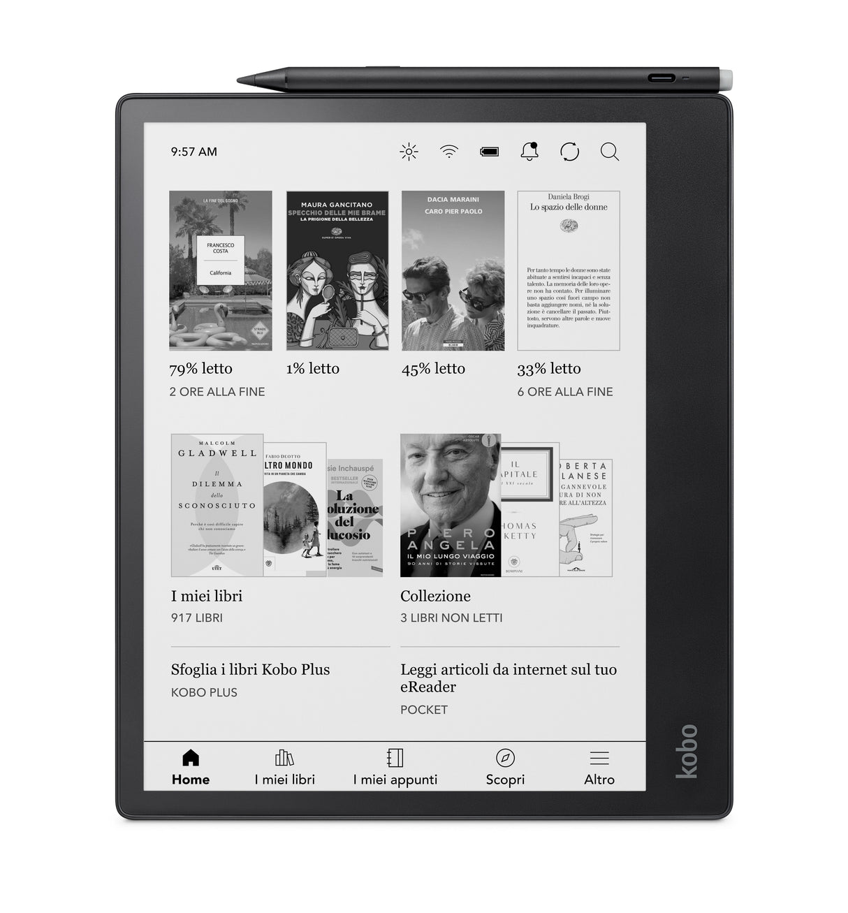 Rakuten Kobo Elipsa 2e Lectore De E-Book Pantalla Táctil 32 Gb Wifi Negro