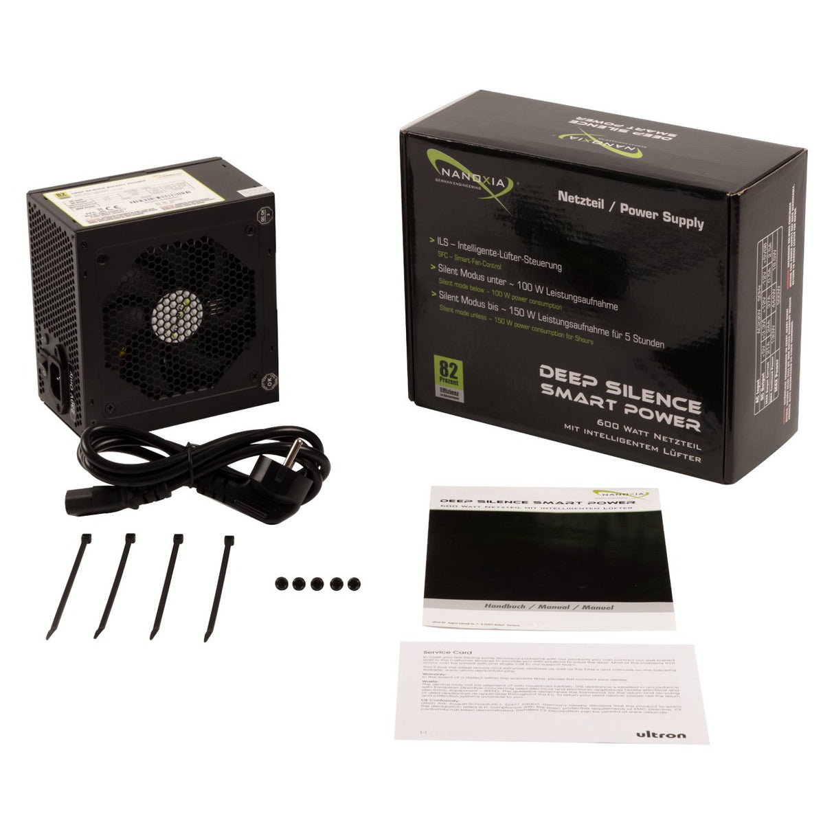EAN 4260285296420 - Nanoxia Deep Silence Smart Power unidad de fuente de alimentación 600 W ATX Negro imagen 4