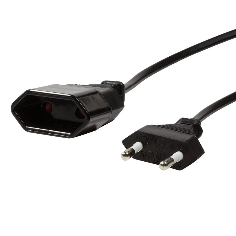 Logilink Cable Alimentacion 2xcee 7/16 1m M/H Alargo Negro Cp122