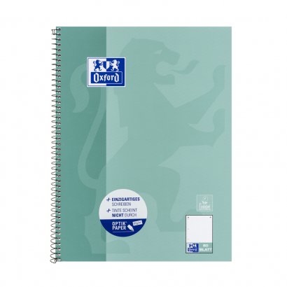 Oxford 400132378 Cuaderno Y Block A4 80 Hojas Azul, Verde