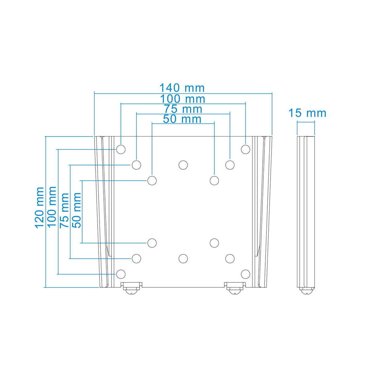 EAN 8433281001565 - TooQ LP1023F-B soporte para TV 58,4 cm (23") imagen 7